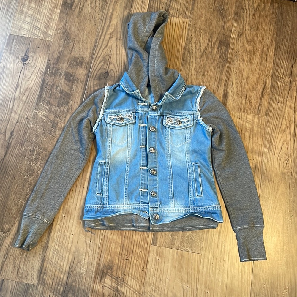 Adorable girls Miss me jean jacket size medium